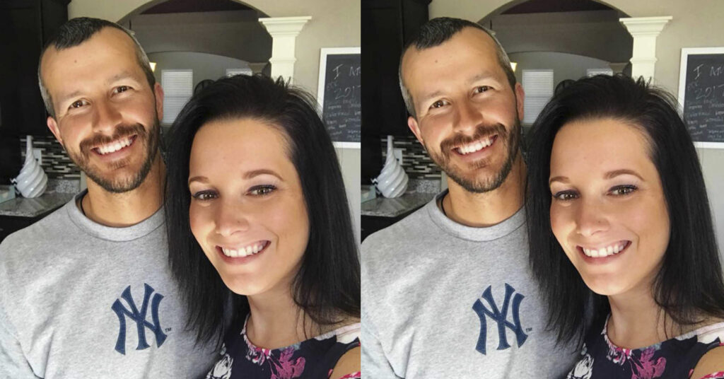 pictured above Chris and Shanann Watts smile